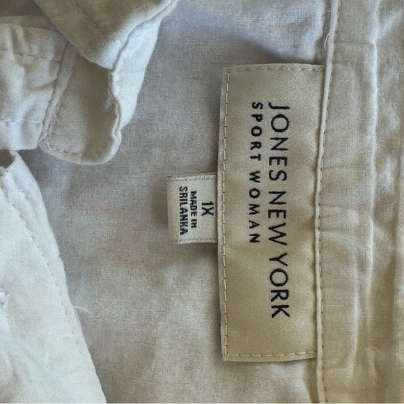 Jones New York Cream Sport Woman Shirt 1 XL - Picture 4 of 4